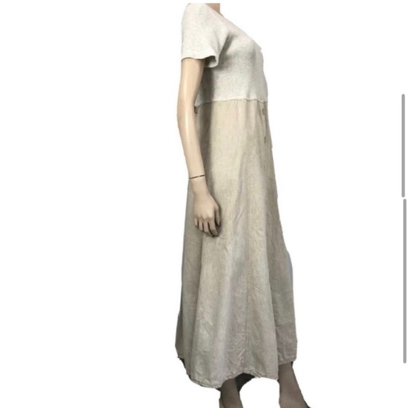 STUDIO EASE maxi button from the waist down short sleeve dress XXS - Picture 5 of 12